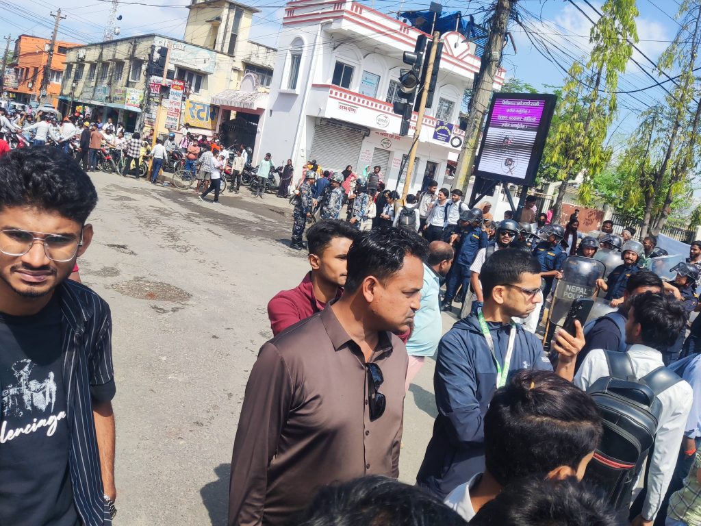 Hari Khetan 12 Student Protest Birgunj 2082 (19)