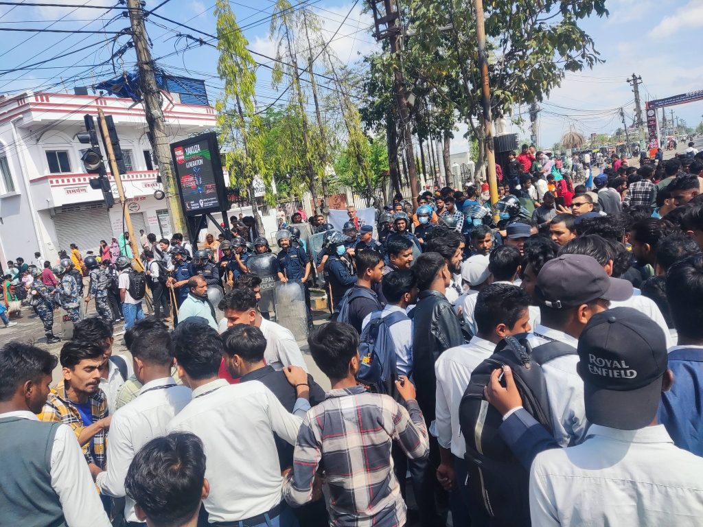 Hari Khetan 12 Student Protest Birgunj 2082 (20)