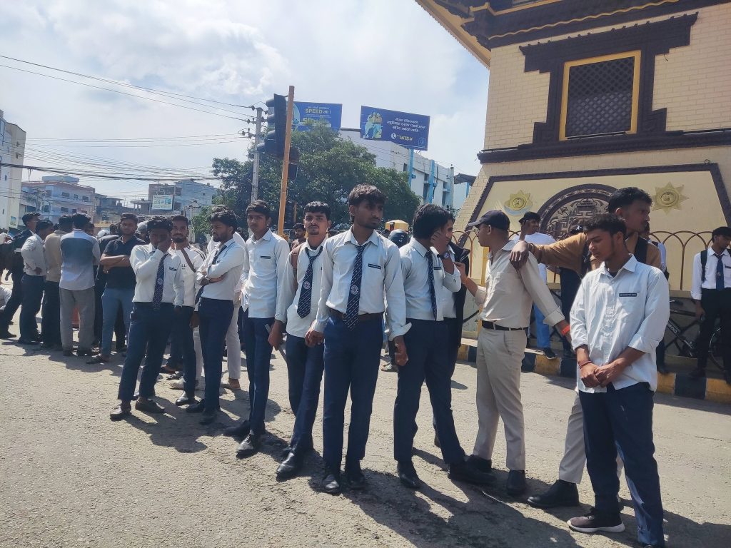 Hari Khetan 12 Student Protest Birgunj 2082 (21)