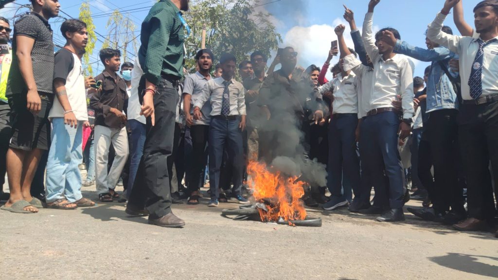Hari Khetan 12 Student Protest Birgunj 2082 (25)