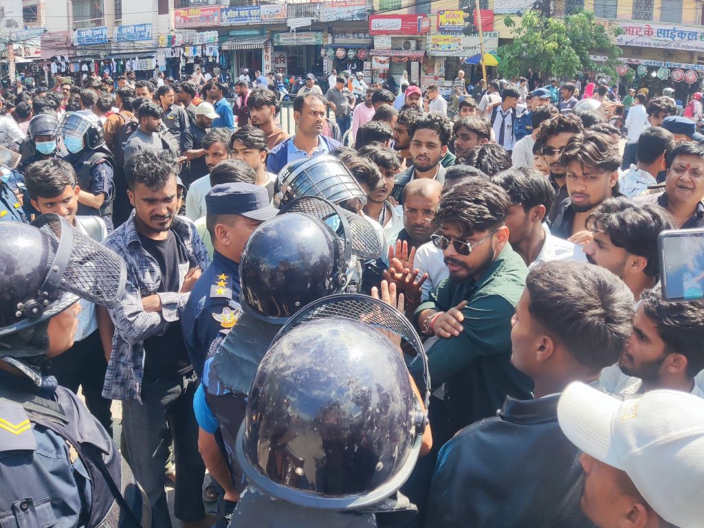 Hari Khetan 12 Student Protest Birgunj 2082 (7)