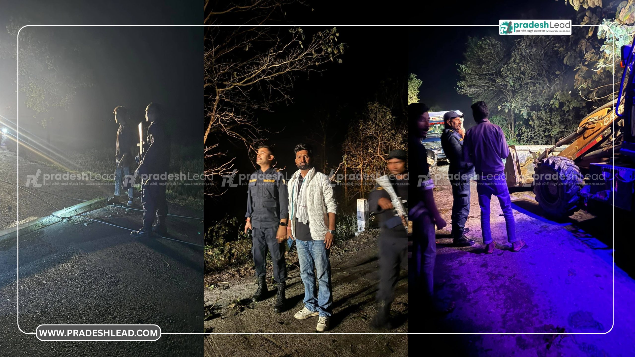 हावाहुरीले ढाले पोल र रुख, अध्यक्ष यादवको पहलमा समस्या तत्काल समाधान