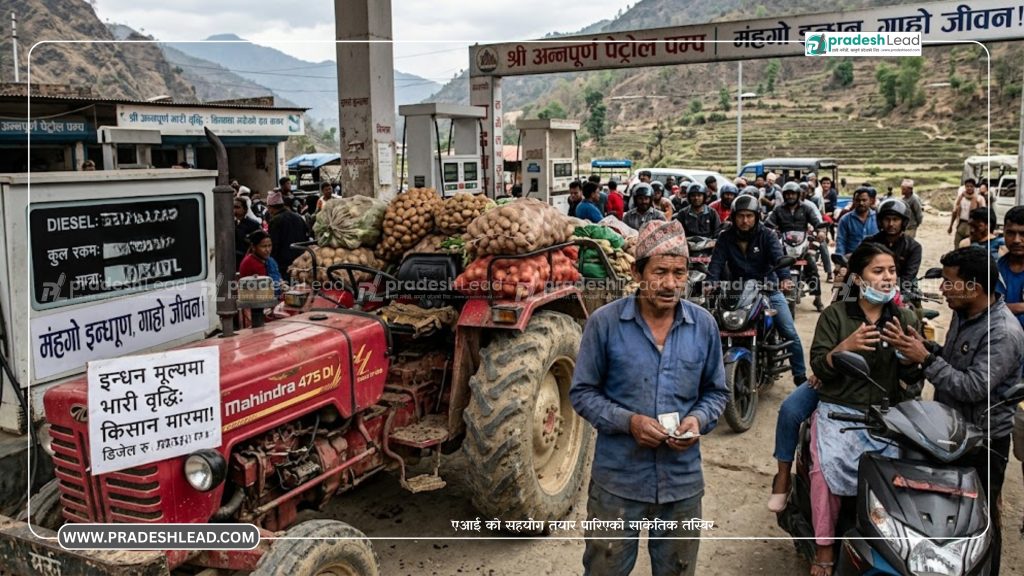 इन्धन मूल्यमा भारी वृद्धि, आमजनता र कृषक मारमा
